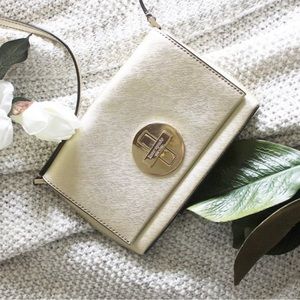Kate Spade Gold Newbury Lane Cross-Body Purse